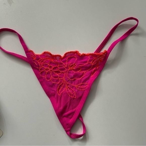 NWT Mapale 7484  Babydoll With Matching G-String Color Hot Pink S/M - Picture 7 of 7